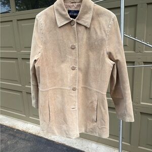 Perry Ellis Women's Suede Tan Jacket